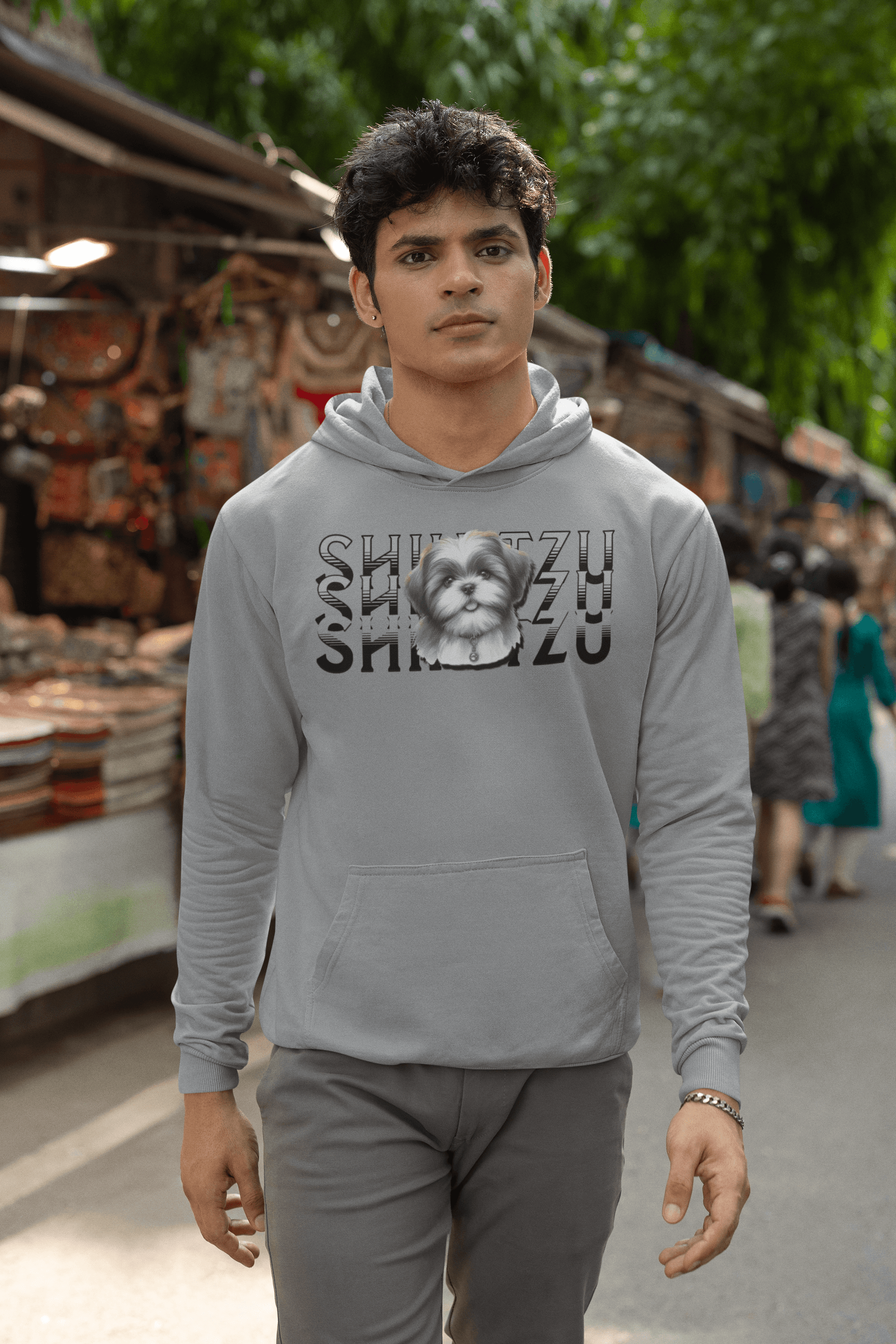 Shih Tzu Stack Hoodie - Cozy Gift for Shih Tzu Lovers, Moms, and Sisters