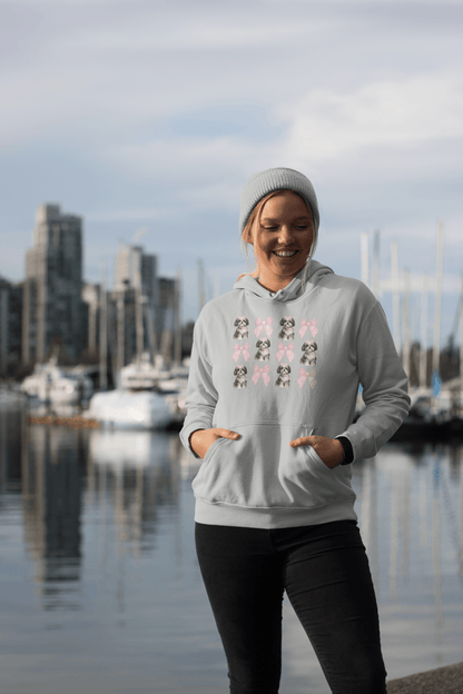 Shih Tzu with Pink Bows Hoodie - Cozy Gift for Shih Tzu Lovers and Moms