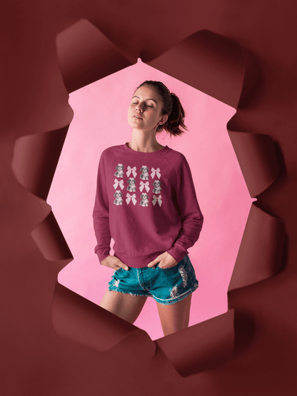 Shih Tzu With Pink Bows Sweatshirt – Perfect for Dog Lovers