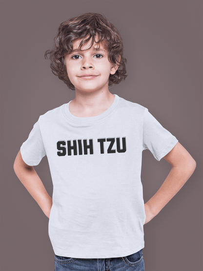 Shih Tzu Text Youth Shirt - Cute Gift for Sisters & Dog Lovers