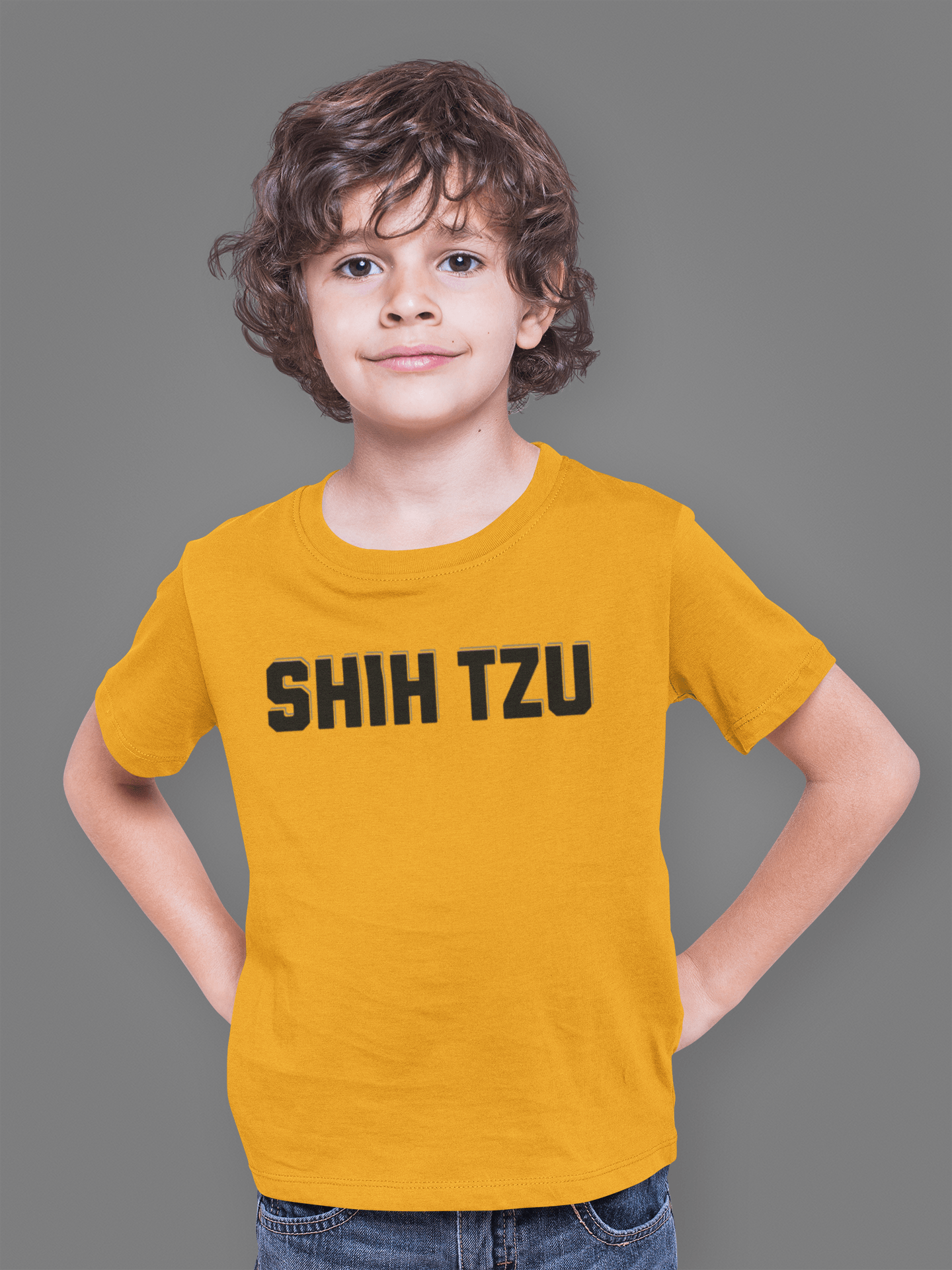 Shih Tzu Text Youth Shirt - Cute Gift for Sisters & Dog Lovers