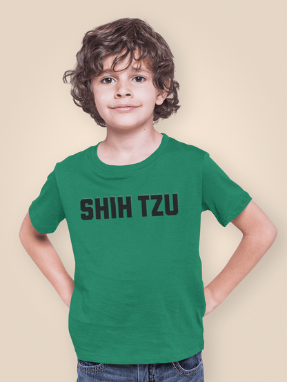 Shih Tzu Text Youth Shirt - Cute Gift for Sisters & Dog Lovers