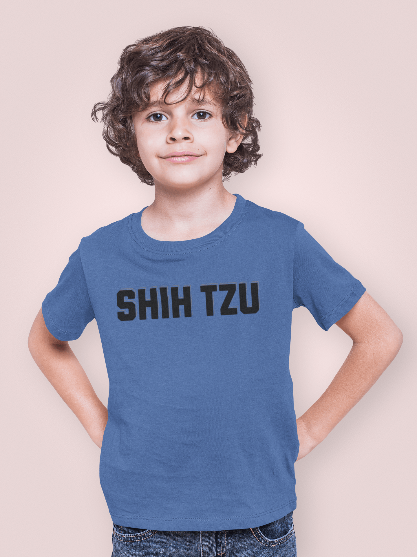 Shih Tzu Text Youth Shirt - Cute Gift for Sisters & Dog Lovers