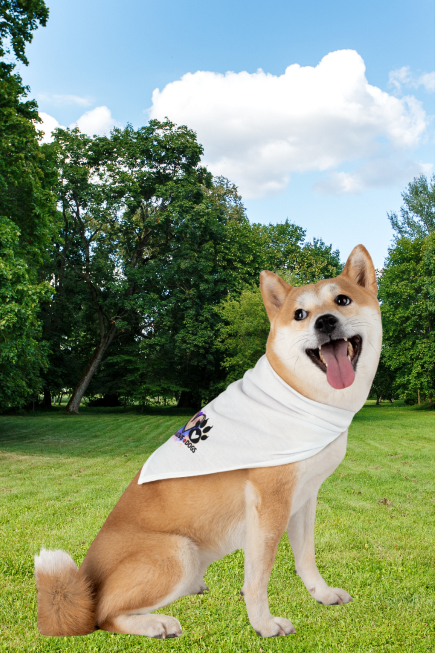 Peace Love Dogs Bandana – Stylish Gift for Shih Tzu Lovers & Owners