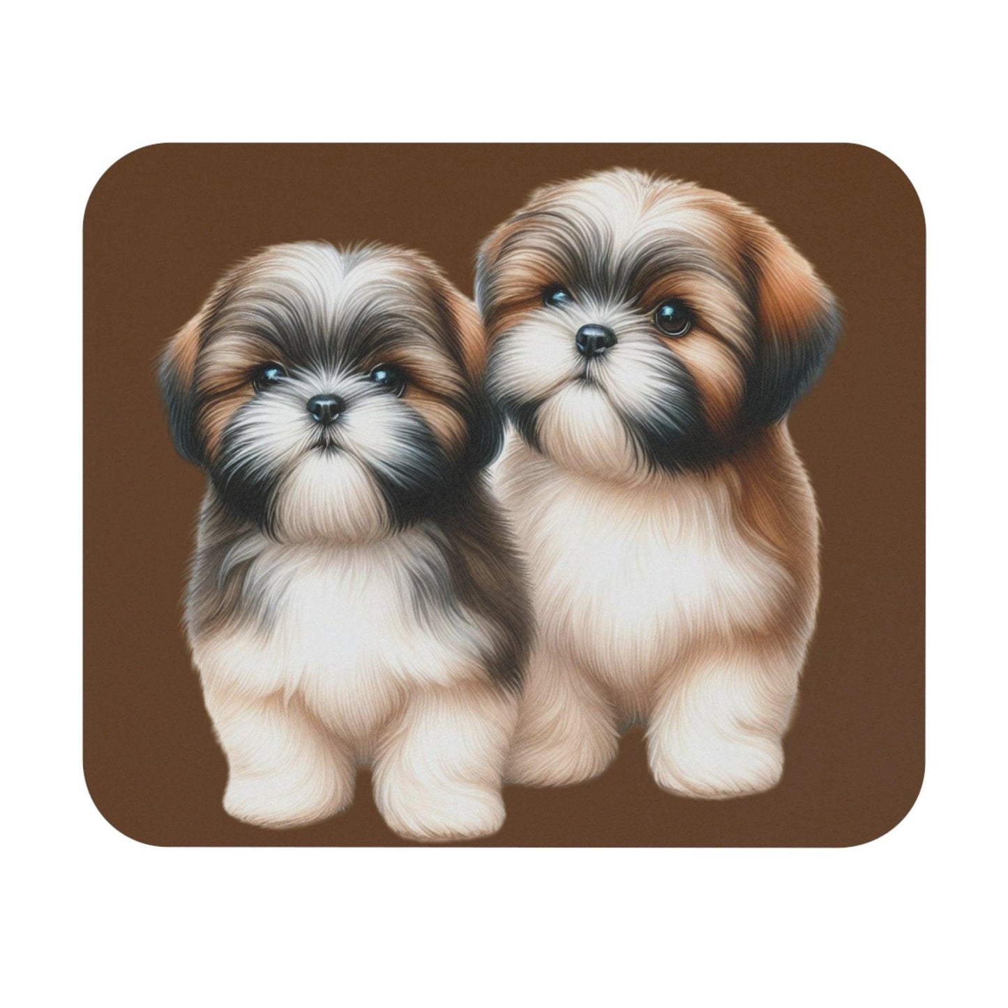 Two Babies Shih Tzu Mouse Pad - Shih Tzu Gifts