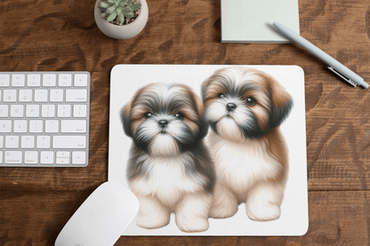 Two Babies Shih Tzu Mouse Pad - Shih Tzu Gifts