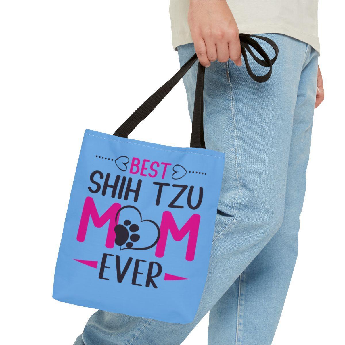 Best Shih Tzu Mom Ever Tote Bag - Shih Tzu Gifts