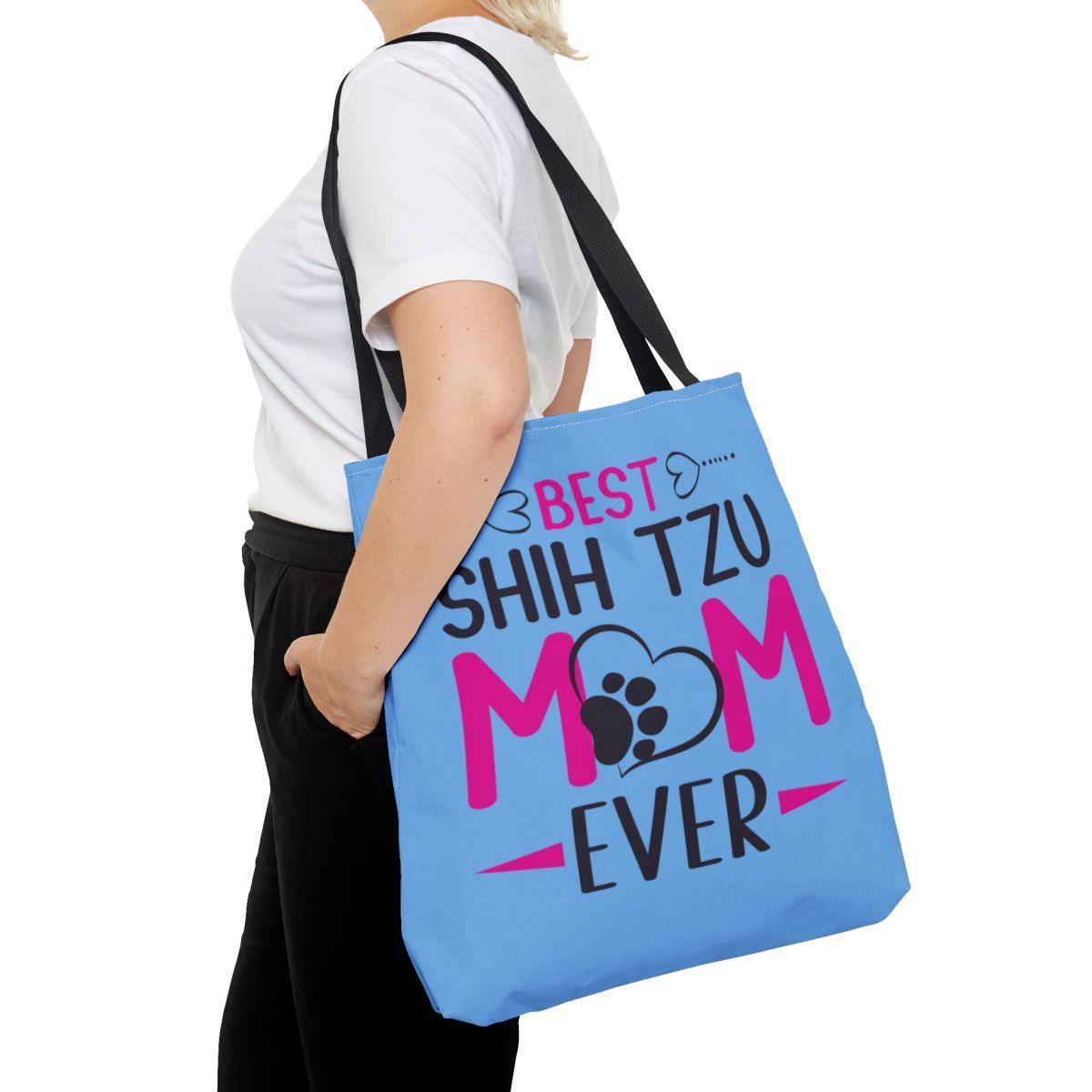 Best Shih Tzu Mom Ever Tote Bag - Shih Tzu Gifts