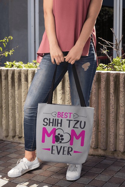 Best Shih Tzu Mom Ever Tote Bag - Shih Tzu Gifts