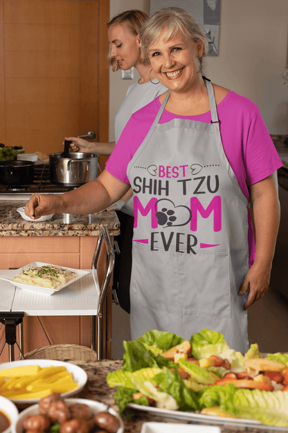 Best Shih Tzu Mom Ever Apron - Shih Tzu Gifts