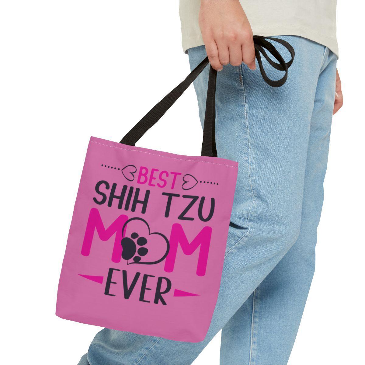 Best Shih Tzu Mom Ever Tote Bag - Shih Tzu Gifts