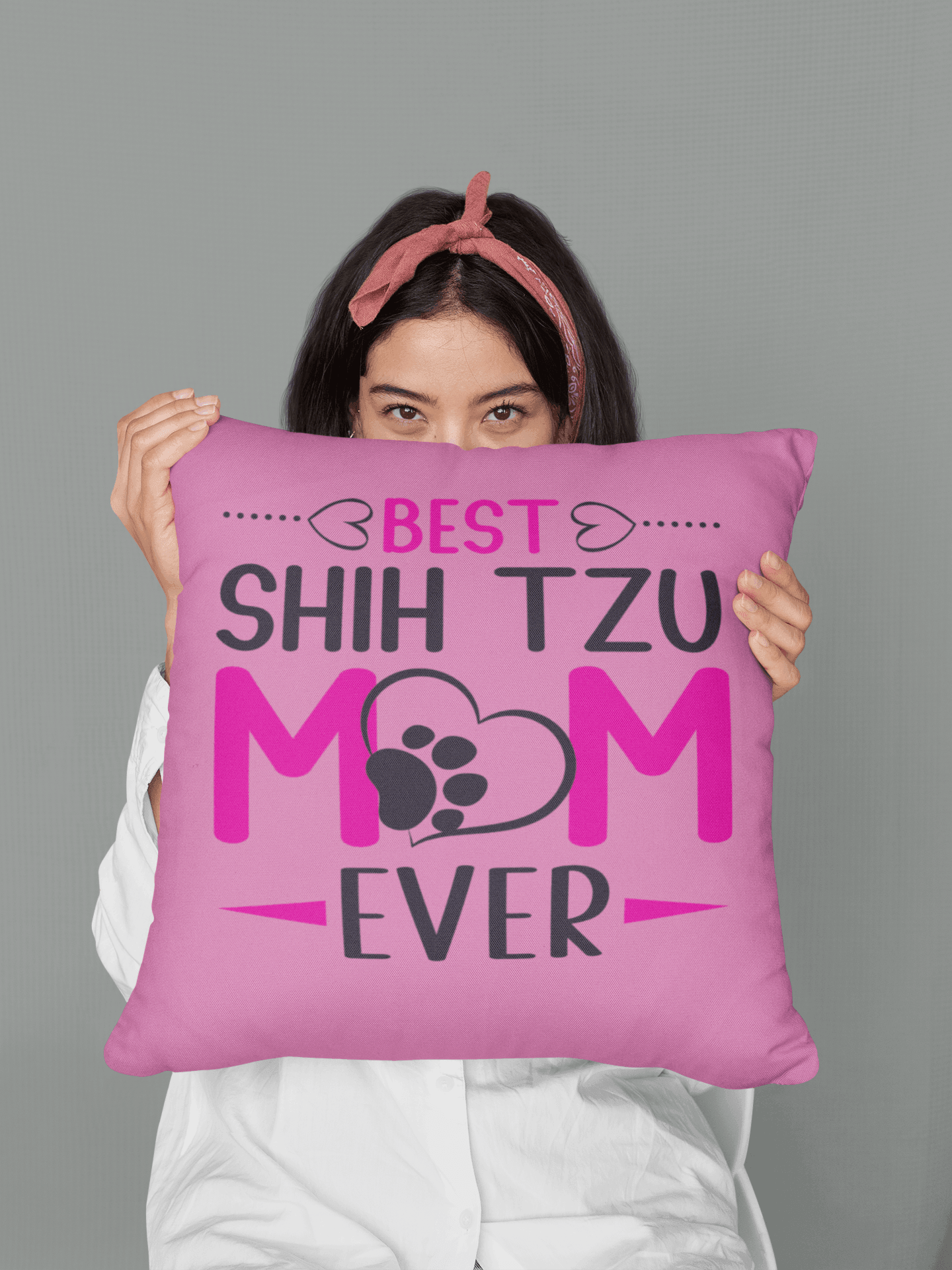 Best Shih Tzu Mom Ever Pillow - Shih Tzu Gifts