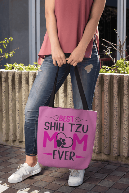 Best Shih Tzu Mom Ever Tote Bag - Shih Tzu Gifts