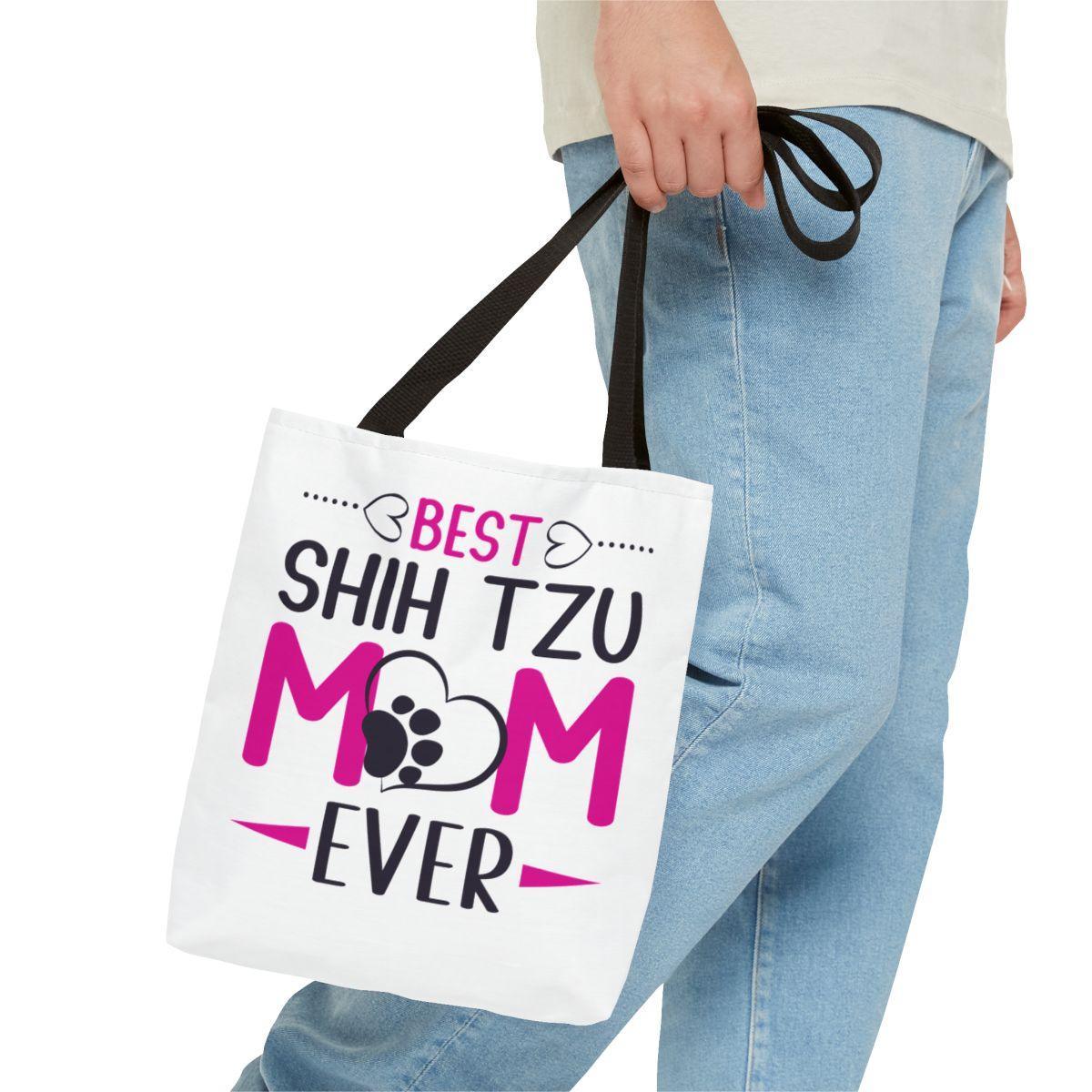 Best Shih Tzu Mom Ever Tote Bag - Shih Tzu Gifts