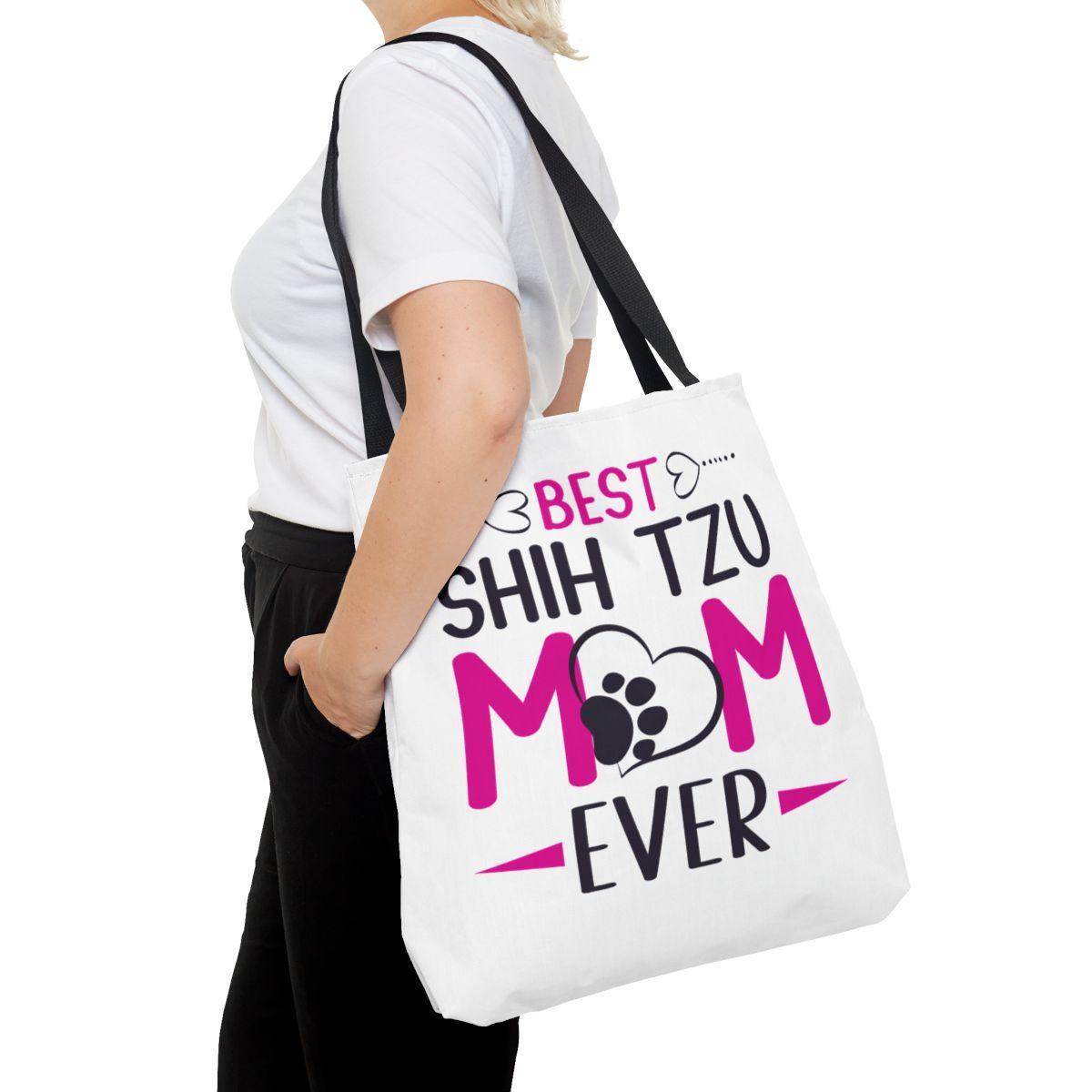 Best Shih Tzu Mom Ever Tote Bag - Shih Tzu Gifts