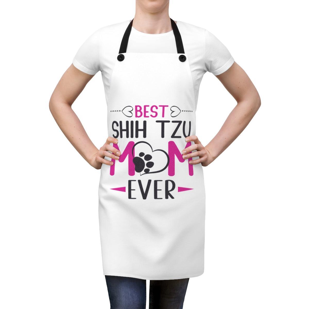 Best Shih Tzu Mom Ever Apron - Shih Tzu Gifts
