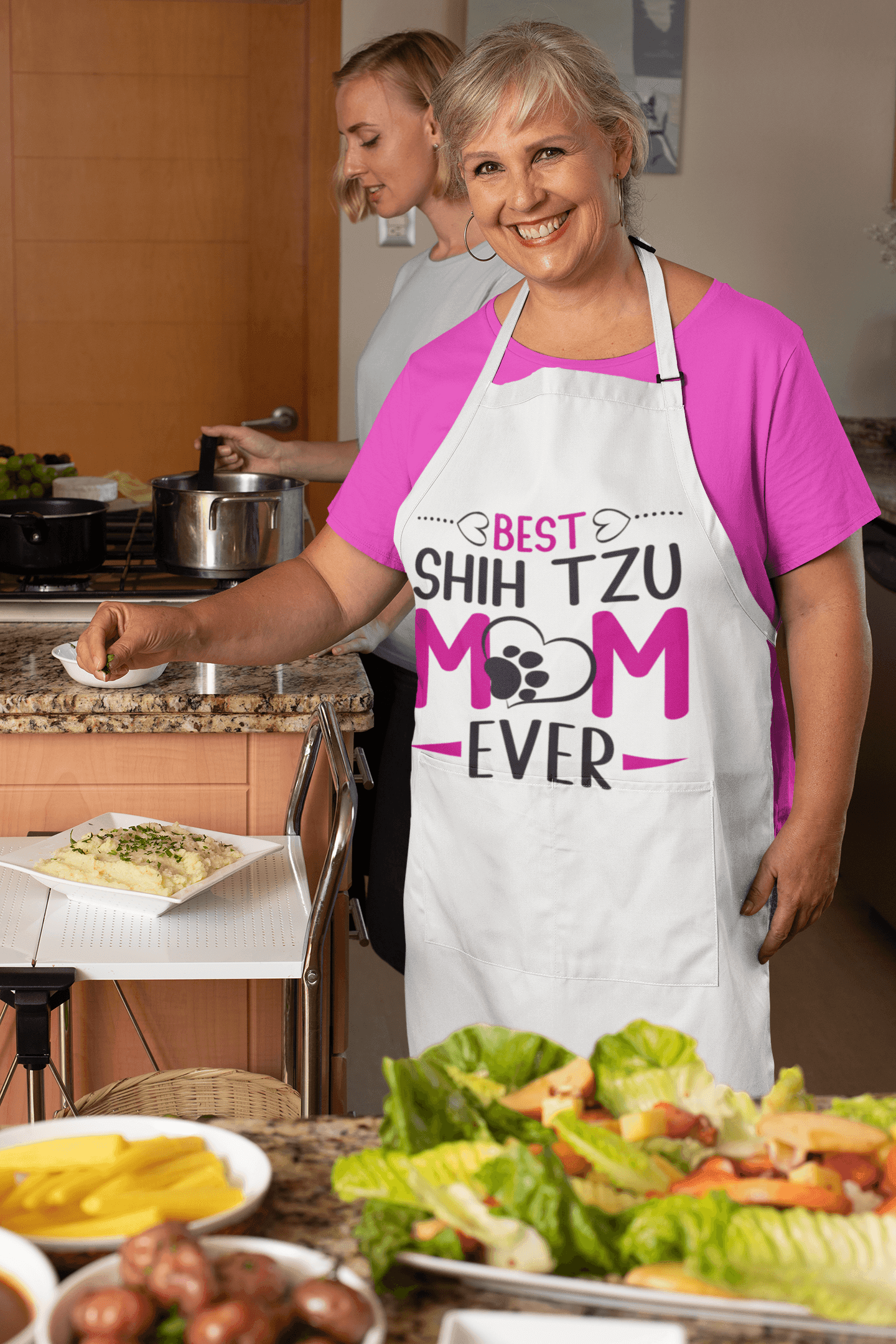 Best Shih Tzu Mom Ever Apron - Shih Tzu Gifts
