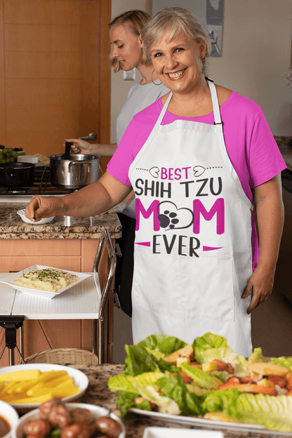 Best Shih Tzu Mom Ever Apron - Shih Tzu Gifts