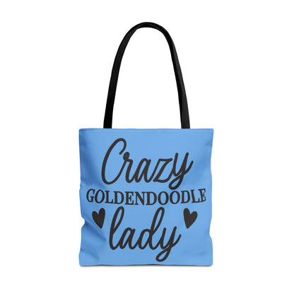 Crazy Goldendoodle Lady Tote Bag – Cute Gift for Dog Moms