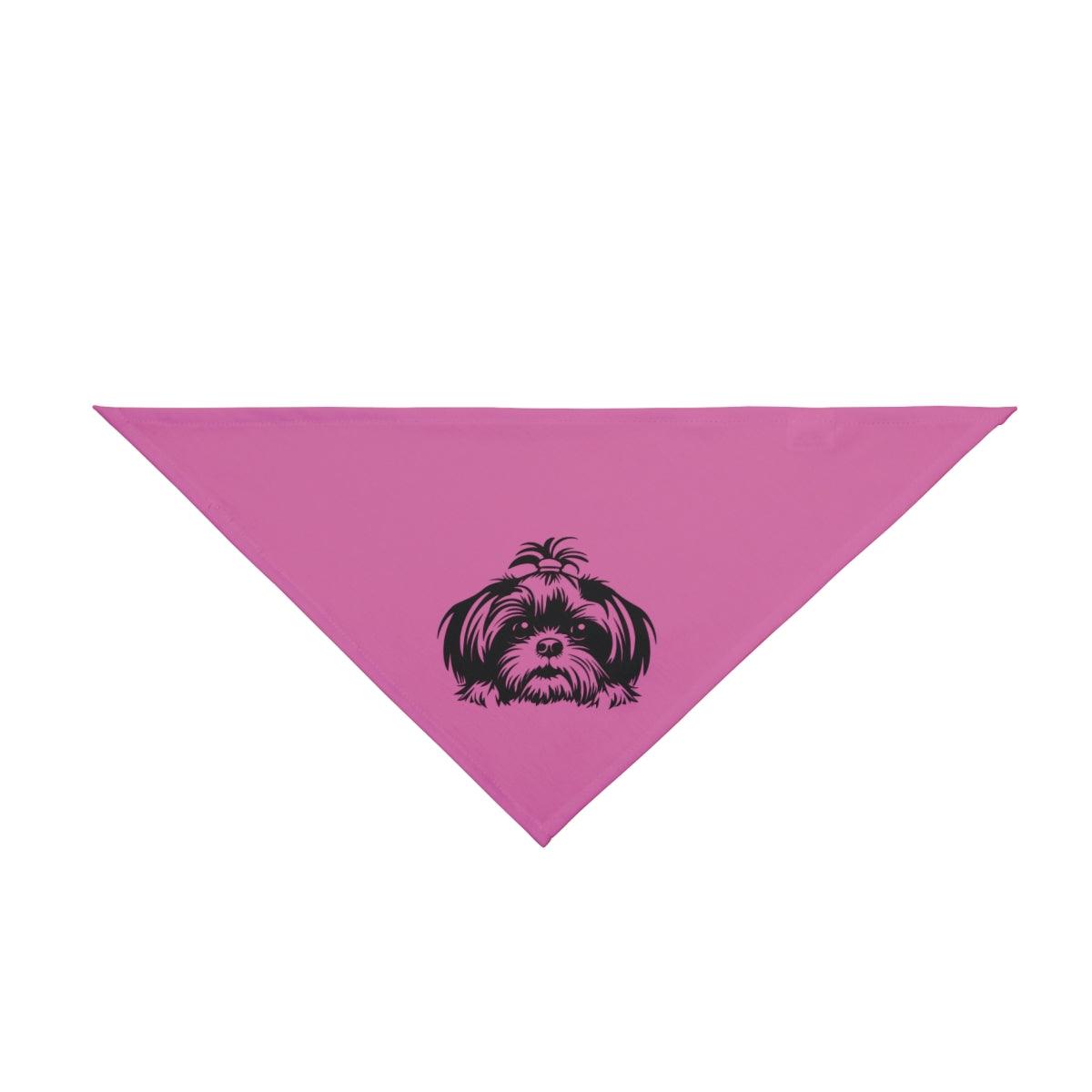 Shih-Tzu-Black-and White-white-Pet Bandana - Shih Tzu Gifts
