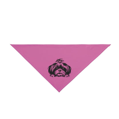 Shih-Tzu-Black-and White-white-Pet Bandana - Shih Tzu Gifts