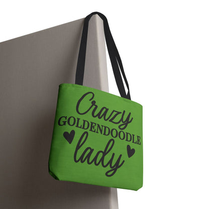 Crazy Goldendoodle Lady Tote Bag – Cute Gift for Dog Moms