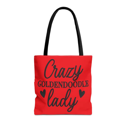 Crazy Goldendoodle Lady Tote Bag – Cute Gift for Dog Moms