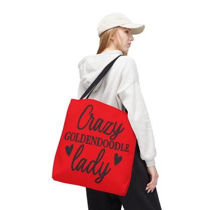 Crazy Goldendoodle Lady Tote Bag – Cute Gift for Dog Moms