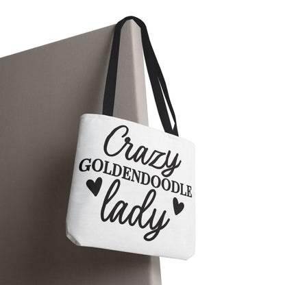 Crazy Goldendoodle Lady Tote Bag – Cute Gift for Dog Moms