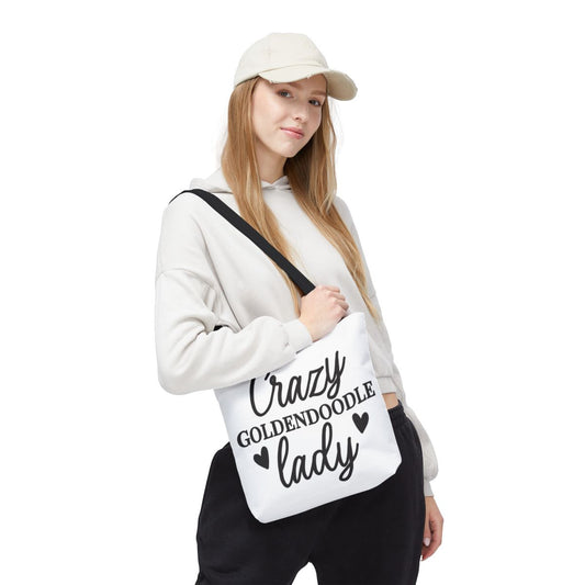 Crazy Goldendoodle Lady Tote Bag – Cute Gift for Dog Moms