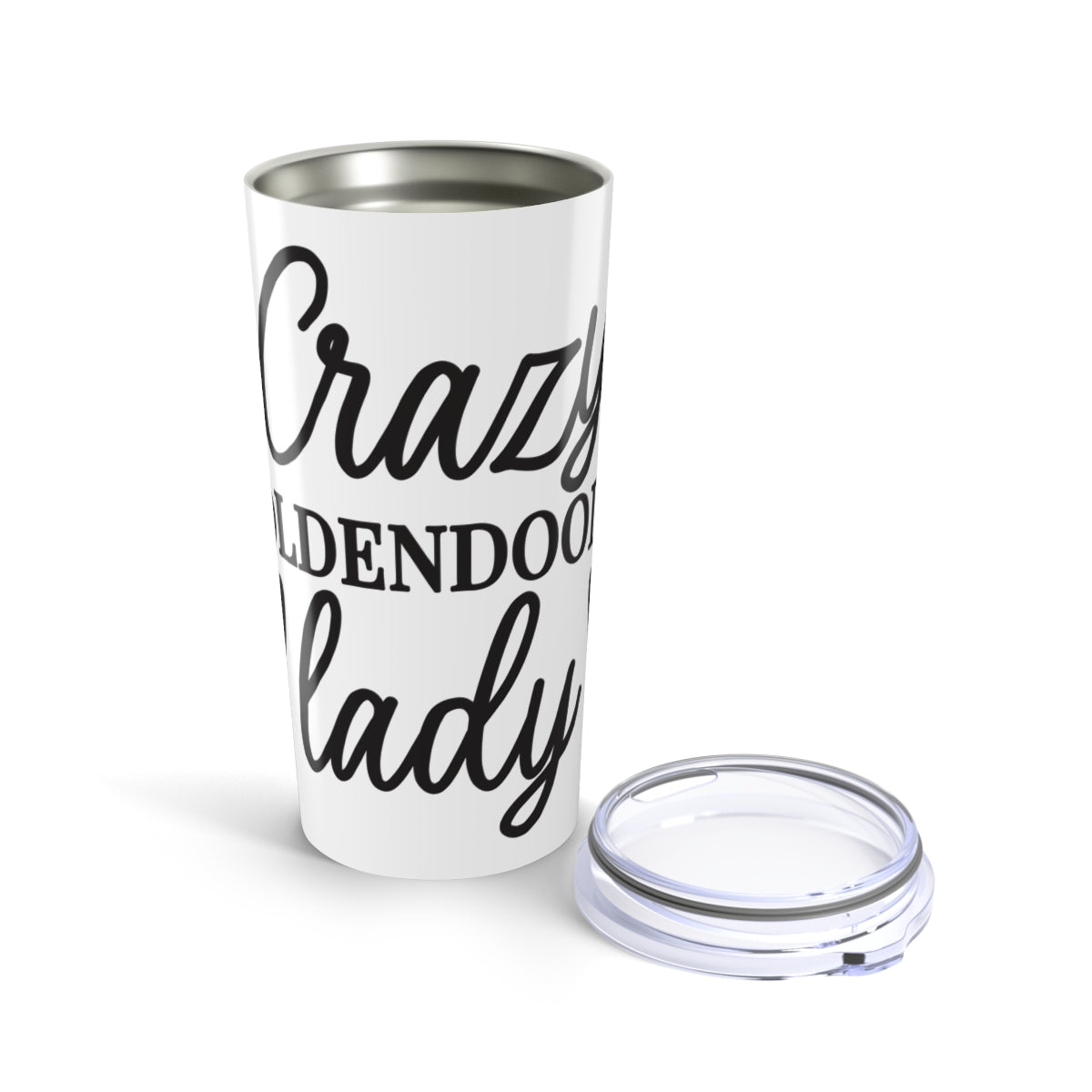 Crazy Goldendoodle Lady Tumbler - 20oz Gift for Doodle Dog Moms