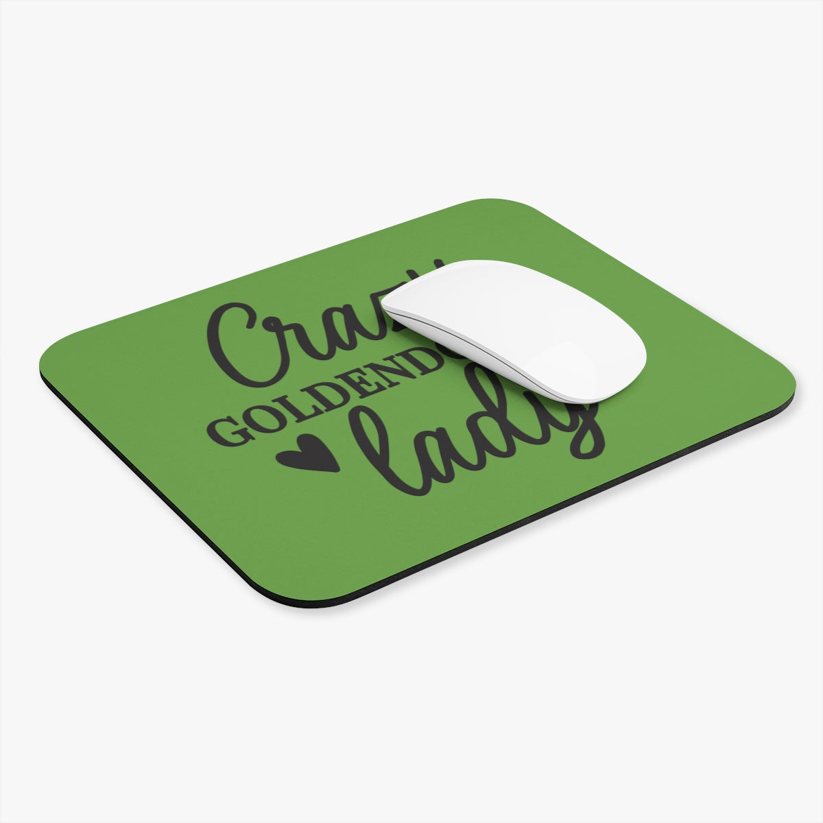 Crazy Goldendoodle Lady Mouse Pad – Fun Gift for Doodle Lovers