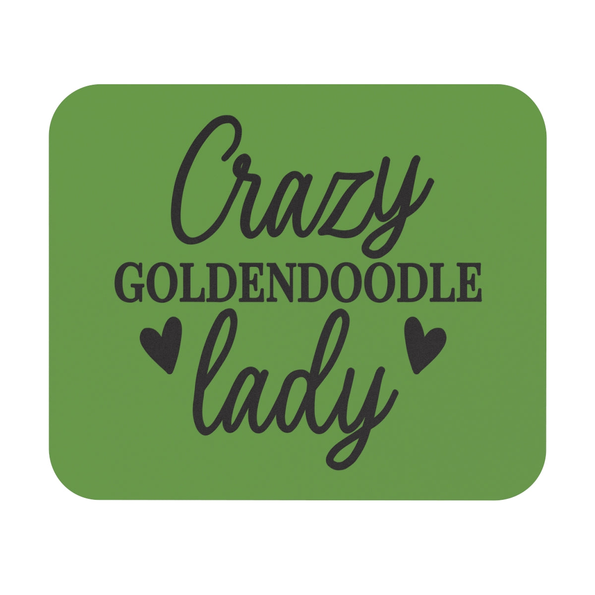 Crazy Goldendoodle Lady Mouse Pad – Fun Gift for Doodle Lovers