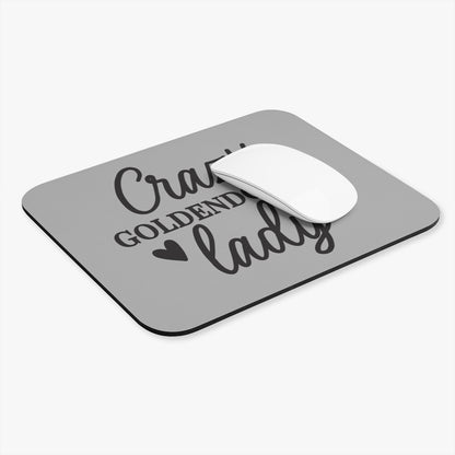 Crazy Goldendoodle Lady Mouse Pad – Fun Gift for Doodle Lovers
