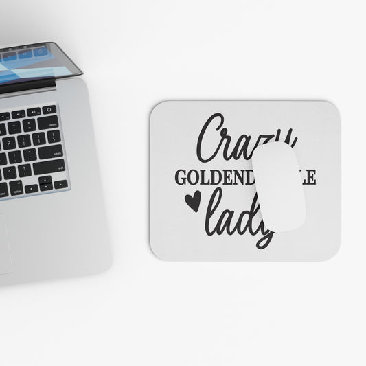 Crazy Goldendoodle Lady Mouse Pad – Fun Gift for Doodle Lovers