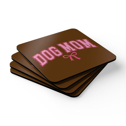 Dog Mom Coaster Set – Cute Gift for Dog Lovers & Pet Moms