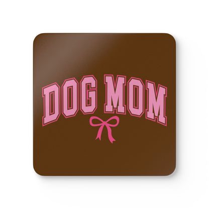 Dog Mom Coaster Set – Cute Gift for Dog Lovers & Pet Moms