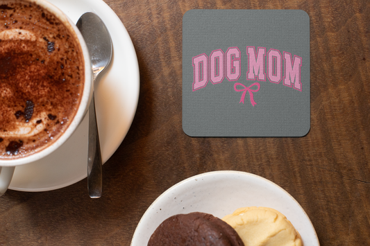 Dog Mom Coaster Set – Cute Gift for Dog Lovers & Pet Moms