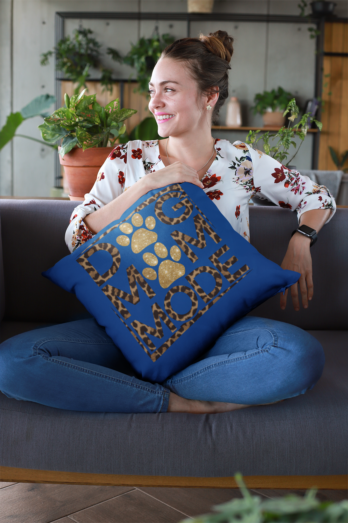 Dog Mom Mode Pillow – Gift for Shih Tzu Moms and Dog Lovers