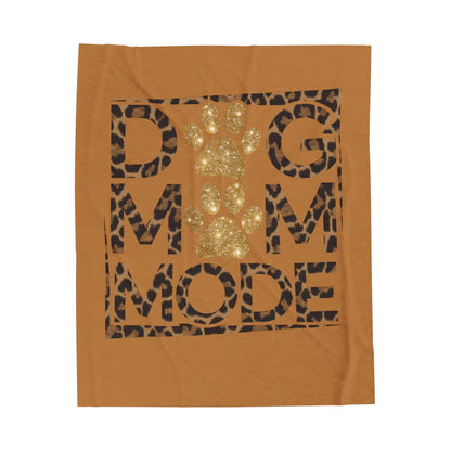 Dog Mom Mode Blanket – Cozy Gift for Shih Tzu & Dog Lovers