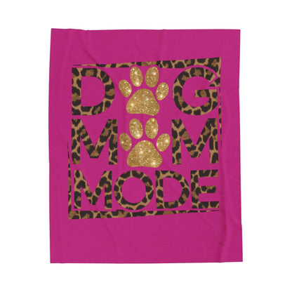 Dog Mom Mode Blanket – Cozy Gift for Shih Tzu & Dog Lovers