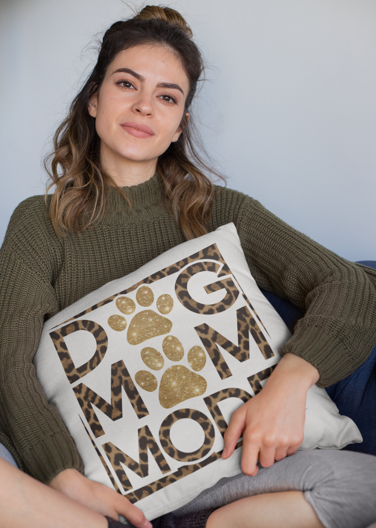Dog Mom Mode Pillow – Gift for Shih Tzu Moms and Dog Lovers