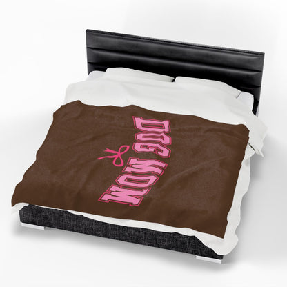 Dog Mom Blanket – Cozy & Soft Gift for Dog Lovers & Pet Moms