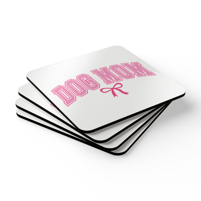 Dog Mom Coaster Set – Cute Gift for Dog Lovers & Pet Moms