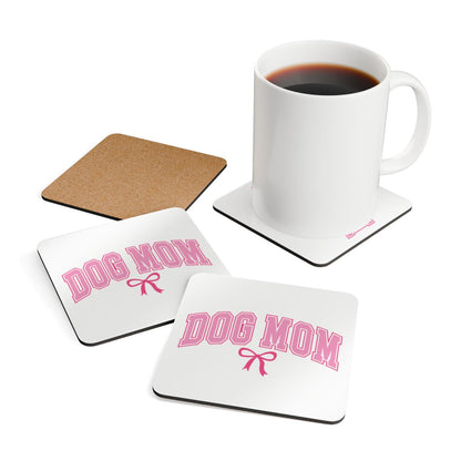 Dog Mom Coaster Set – Cute Gift for Dog Lovers & Pet Moms