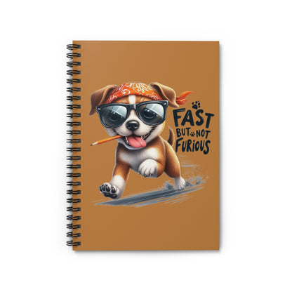 Fast But Not Furious Notebook – Fun Spiral Journal Gift Idea