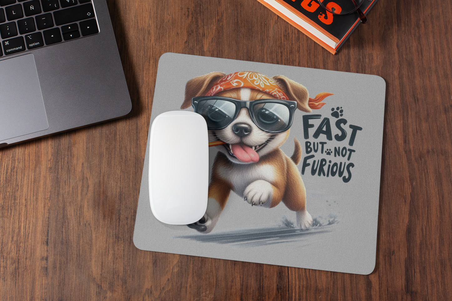Fast But Not Furious Dog Mouse Pad – Funny Gift for Dog Lovers