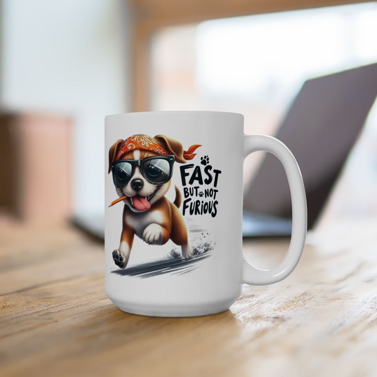 Fast But Not Furious Dog Lover Mug – Funny Gift for Pet Owners