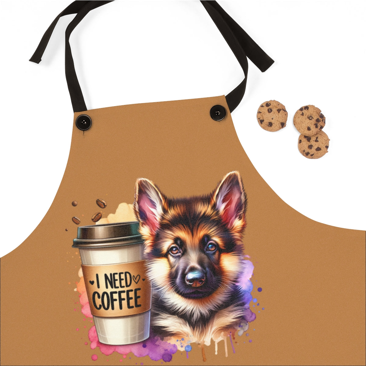 German Shepherd Coffee Apron – Gift for Dog & Coffee Lovers