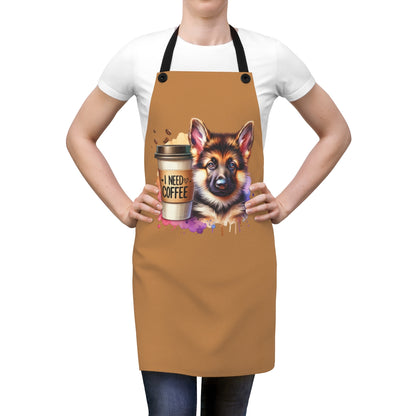 German Shepherd Coffee Apron – Gift for Dog & Coffee Lovers
